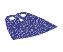 Minifigure, Body Wear Cape Cloth, Standard with Iridescent Stars and Moons Pattern