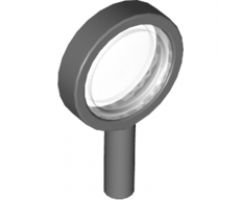 Minifigure, Utensil Magnifying Glass with Removable Lens with Trans-Clear Lens