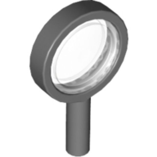 Minifigure, Utensil Magnifying Glass with Removable Lens with Trans-Clear Lens