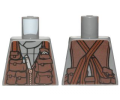 Torso SW Jumpsuit with Brown Vest with Pockets Pattern (Bodhi Rook)