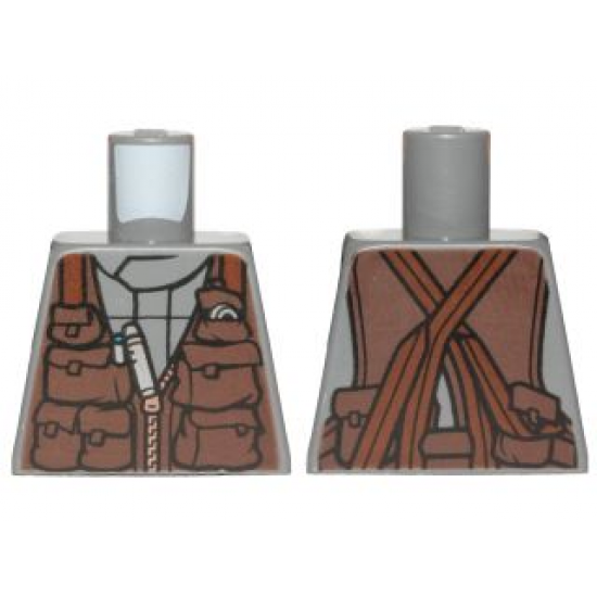 Torso SW Jumpsuit with Brown Vest with Pockets Pattern (Bodhi Rook)