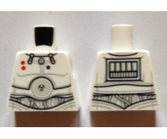 Torso SW K-3PO 2 Red Dots Detailed Pattern