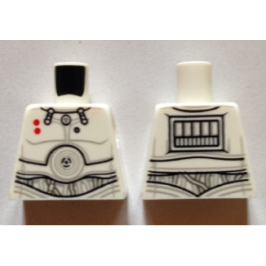 Torso SW K-3PO 2 Red Dots Detailed Pattern
