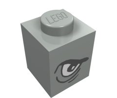 Brick 1 x 1 with Eye Grim Right Pattern