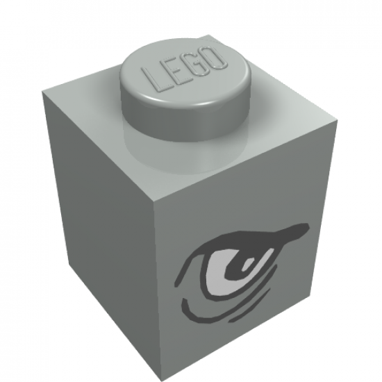 Brick 1 x 1 with Eye Grim Right Pattern
