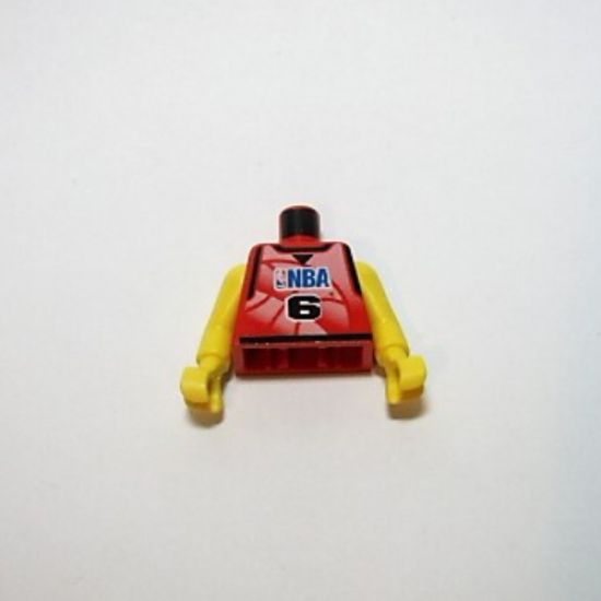 Torso NBA Player Number 6 Pattern / Yellow NBA Arms