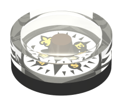 Minifigure, Utensil Compass with Fleur de Lis Pattern