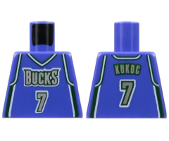 Torso NBA Milwaukee Bucks #7 Toni Kukoc Pattern