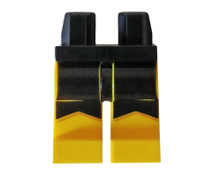 Hips and Yellow Legs with Black Scalloped Panels Pattern