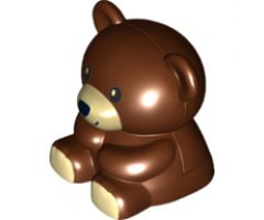 Duplo, Animal Teddy Bear with Tan Mouth and Feet Pattern