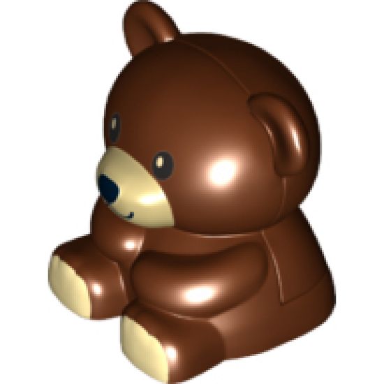 Duplo, Animal Teddy Bear with Tan Mouth and Feet Pattern