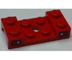 Vehicle, Mudguard 2 x 4 with Arch Studded with Hole and Taillights Pattern (Stickers) - Set 8195