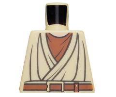 Torso SW Old Obi-Wan Light Nougat Neck, Brown Belt Pattern