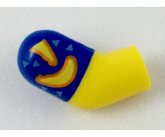 Arm, Right with Blue Short Sleeve with Bananas Pattern