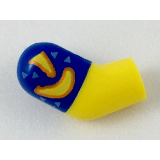 Arm, Right with Blue Short Sleeve with Bananas Pattern