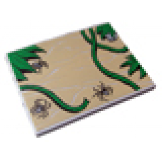 Slope 10 6 x 8 with Spiders and Vines Pattern (Sticker) - Set 7623