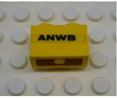 Brick 1 x 2 with 'ANWB' Pattern on Both Sides (Stickers) - Set 1590-2
