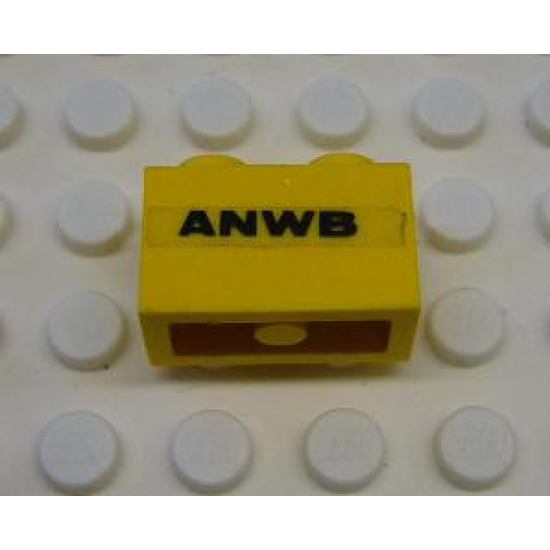 Brick 1 x 2 with 'ANWB' Pattern on Both Sides (Stickers) - Set 1590-2