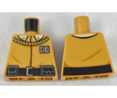Torso SW General Calrissian Gold Braid, Badge and Black Belt Pattern