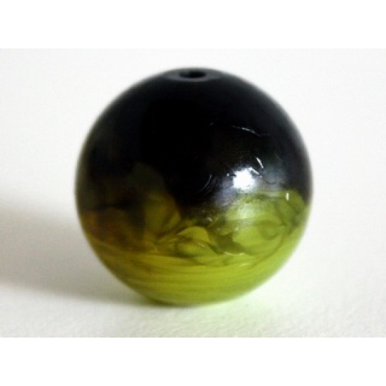 Ball Bionicle Zamor Sphere with Marbled Medium Lime Pattern (Palantír, Palantir)