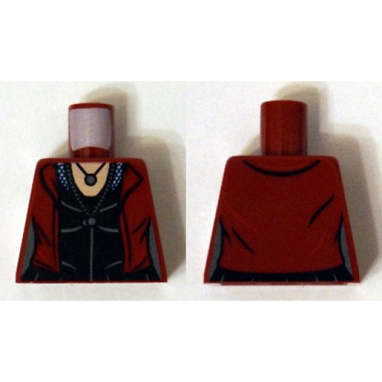 Torso Female Jacket over Black Top with Necklace Pattern (Scarlet Witch)