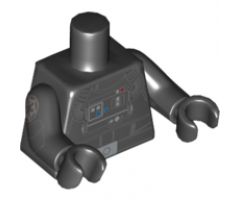 Torso SW TIE Pilot, Detailed with Back Printing Pattern / Black Arms with Imperial Logo Pattern / Black Hands