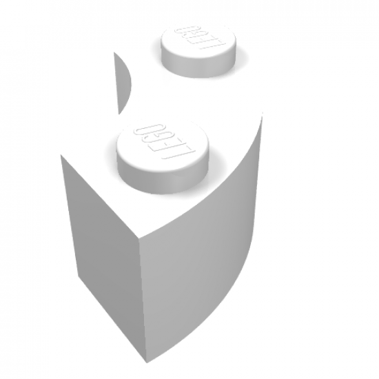 Brick, Round Corner 2 x 2 Macaroni without Stud Notch