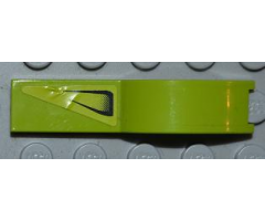 Vehicle, Mudguard 1 x 4 1/2 with Air Vent on Lime Background Pattern Model Right Side (Sticker) - Set 8186
