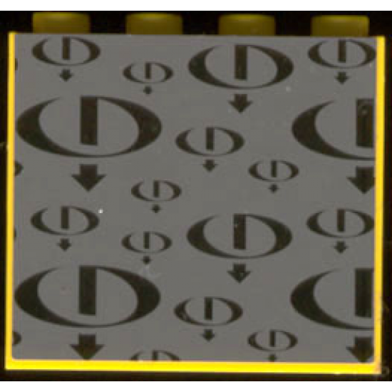 Panel 1 x 4 x 3 with Gravity Games Logo Repeating Black on Dark Gray Pattern (Sticker) - Set 3585