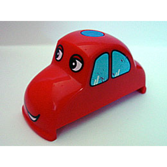 Duplo, Vehicle Car Body Rounded with Face Pattern & Sound (fits over Car Base 2 x 4)