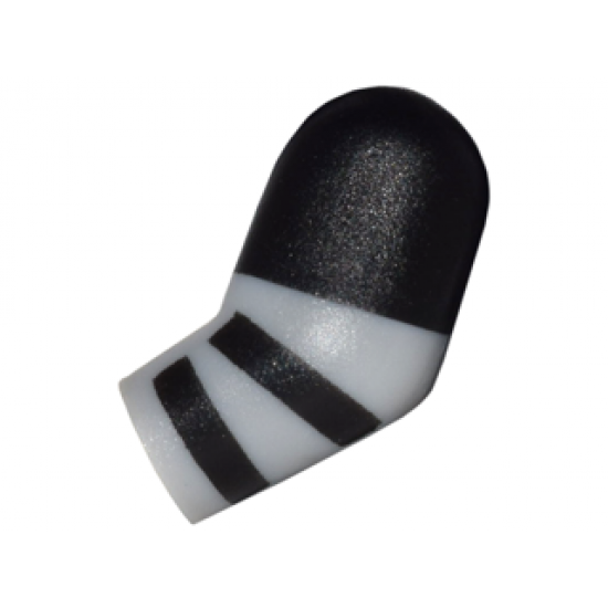 Arm, Left with Black Short Sleeve and Stripes Pattern