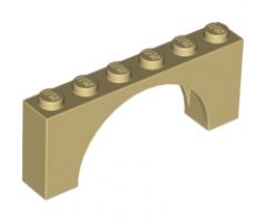 Arch 1 x 6 x 2 - Thin Top without Reinforced Underside