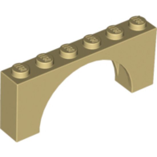 Arch 1 x 6 x 2 - Thin Top without Reinforced Underside