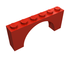 Arch 1 x 6 x 2 - Thin Top without Reinforced Underside