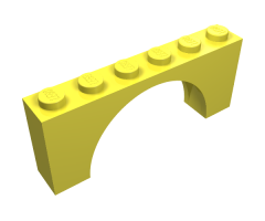 Arch 1 x 6 x 2 - Thin Top without Reinforced Underside