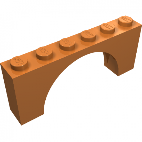 Arch 1 x 6 x 2 - Thin Top without Reinforced Underside