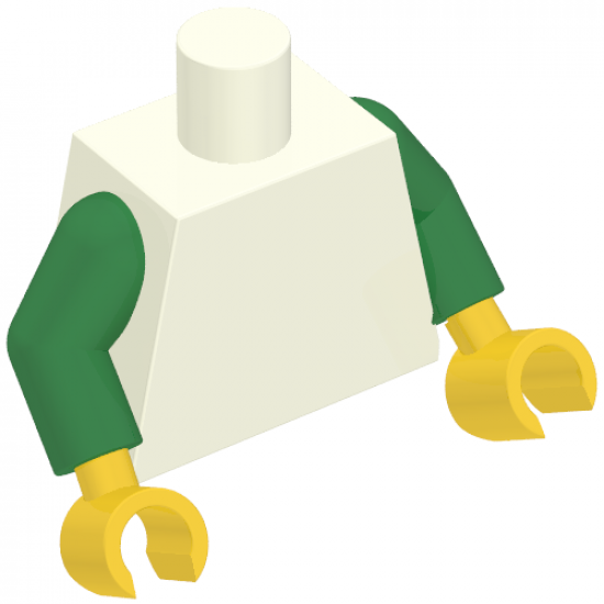 Torso Plain / Green Arms / Yellow Hands