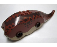 Animal, Body Part Dinosaur Middle Triceratops with Reddish Brown Top with Dark Brown Pattern