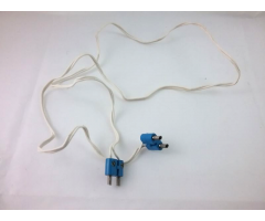 Electric, Wire 12V / 4.5V with 2 Leads, 96 Studs Long with 2 Blue Electric, Connector, 2-Way Male Rounded Narrow Type 2 with Hollow Pins (x466c96 / bb0236ac01)