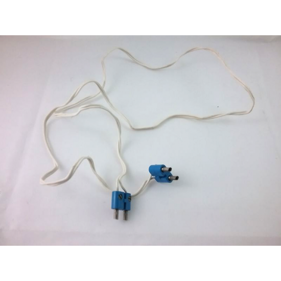 Electric, Wire 12V / 4.5V with 2 Leads, 96 Studs Long with 2 Blue Electric, Connector, 2-Way Male Rounded Narrow Type 2 with Hollow Pins (x466c96 / bb0236ac01)