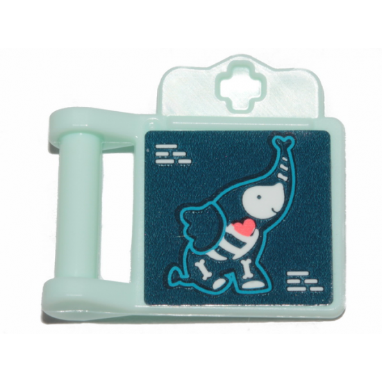 Friends Accessories Medical Clipboard with Elephant X-Ray Pattern (Sticker) - Set 41424