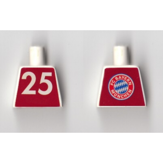 Torso Soccer FC Bayern #25 Pattern (Sticker)