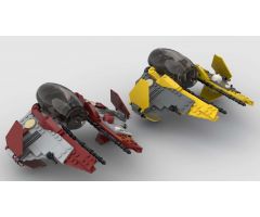 Jedi Interceptor - Anakin and Obi-Wan ROTS Battle of Coruscant Versions