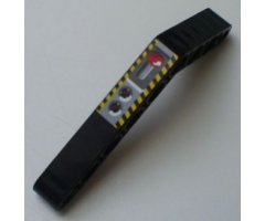 Technic, Liftarm 1 x 9 Bent (6 - 4) Thick with Lever and Gauges Pattern (Sticker) - Sets 8482 / 8483
