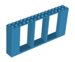Door, Frame 2 x 16 x 6 with 3 Openings and 2 Studs on Either Side on Front