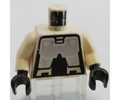 Torso Space Robot Pattern (Exploriens) / White Arms / Black Hands