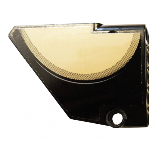 Technic, Panel Fairing #13 Large Short Smooth, Side A with Dark Tan Semicircle Pattern (Sticker) - Set 42083
