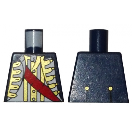 Torso Pirate Governor with Red Sash Pattern