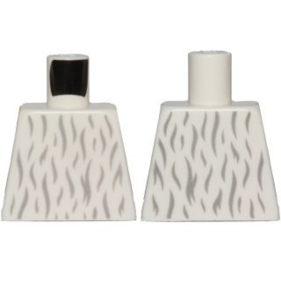 Torso SW Light Bluish Gray Fur Pattern (Moroff)