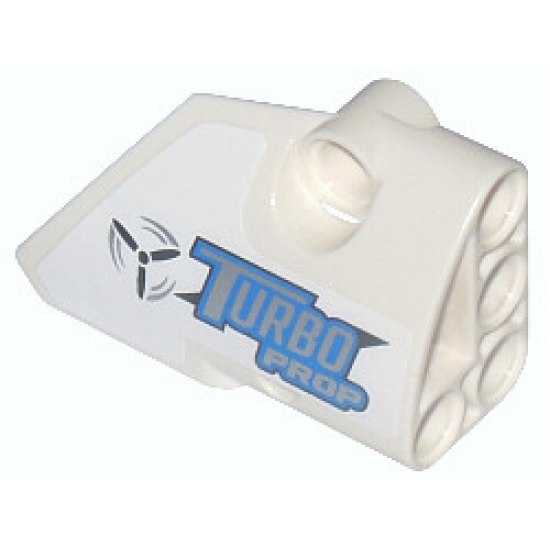 Technic, Panel Fairing # 2 Small Smooth Short, Side B with Propeller and 'TURBO PROP' Pattern (Sticker) - Set 42025